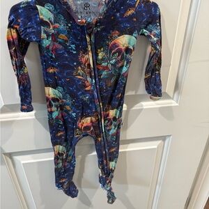 Kids One Piece - Blue Skull Design